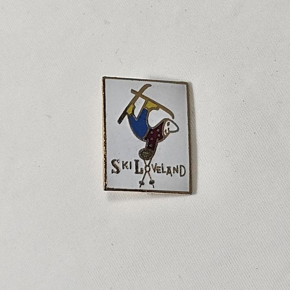 Ski Loveland Colorado Enamel Pin. Colorado Mountains Rocky Mountains